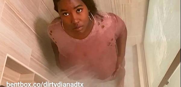 sexy ebony bathroom fuck